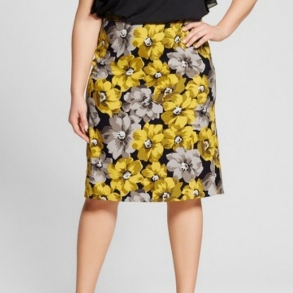 Who what wear floral skirt 24w